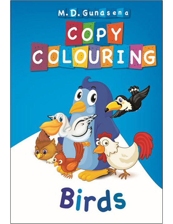Copy Colouring - Birds